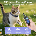 Ultra-Small Lightweight Cat Shock Training Collar — 2000ft Remote Waterproof Rechargeable