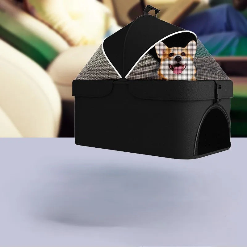 Pet Cart, Cat and Dog Cart, Small, Lightweight, Foldable Teddy, Outdoor Cart, Detachable for Going Out