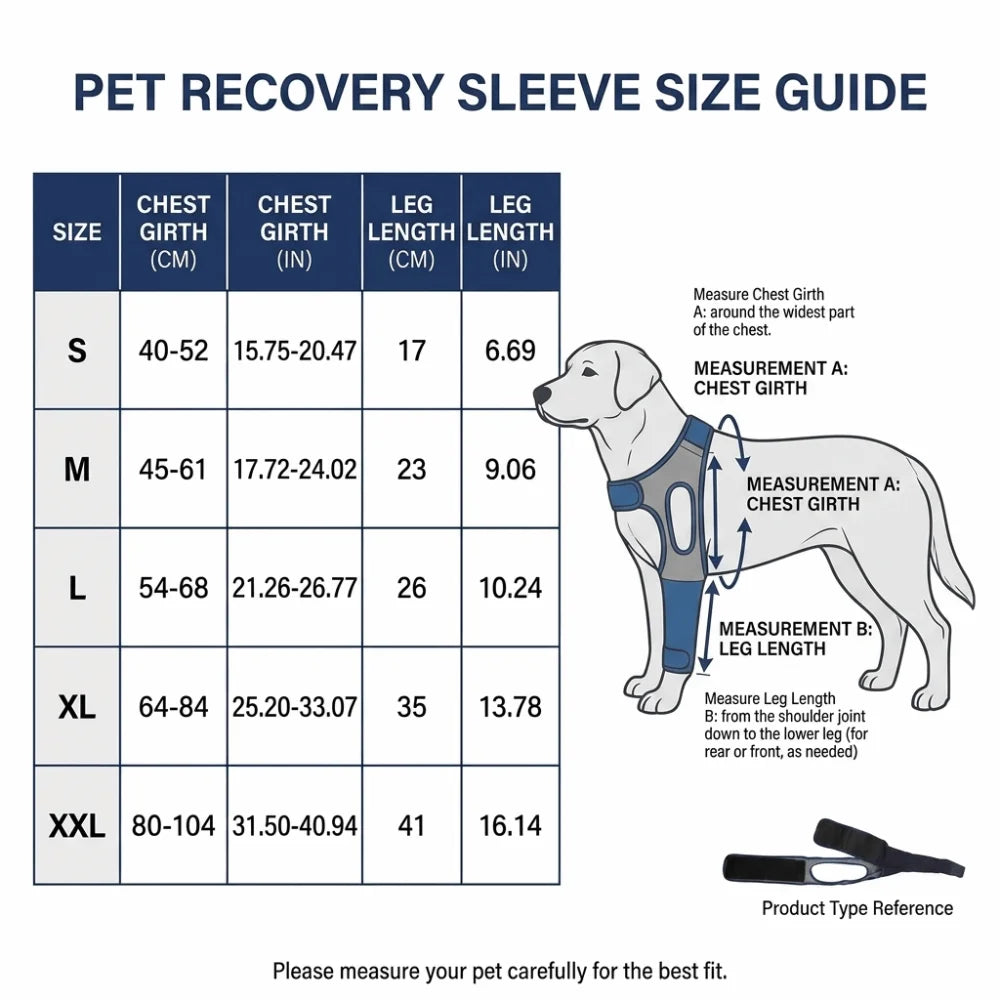 Breathable Canine Leg Protector Sleeve (Soft Fabric, Washable, S to XXL)