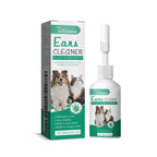 Pet Ear Drops Universal Anti Mites Yeast Ear Wax Remove Relieve Itching Ultra Soft Tip Deodorizing Dogs Cats Ear Care Solution