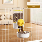 New Automatic Pet Feeder Plastic Detachable Cage Hanging Bowl Large Capacity Water Food Dispenser for Puppy Cats Rabbit