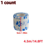 Pet Dog Cat Medical Breathable Elastic Bandage Non-woven Pet Self Adherent Wound Outdoor Retractable Sports Tape Dog Accessories