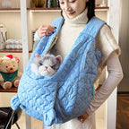 Dog Carrier Waterproof Pet Dog Backpack Cross Strap Wear Resistant Cat Carrying Bag Ergonomic Nylon Pet Transport Bag Street