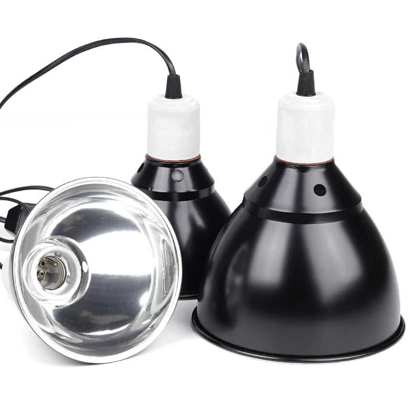 300W E27 Reptile Lamp Set Illumination 100-240V UVB Heating Lamp Bracket Pet Light Bulb Bracket Lampshade Emission Lamps Reptile
