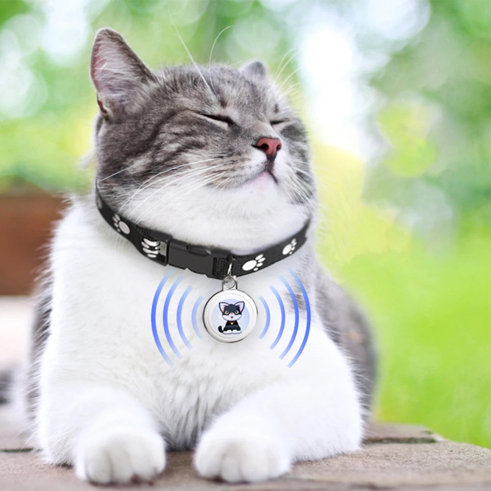 Smart Bluetooth Real-Time Collar Locator - Multi-Use Anti-Loss Tracker for Dogs, Cats, Kids, Wallets & Luggage