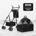 Pet Stroller for Dogs and Cats, Portable Foldable Travel Carrier for Small to Medium Pets, Outdoor Walking Jogging Cart