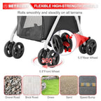 Double Dog Stroller with 2 Detachable Carrier, Portable Pet Stroller for Small Dogs Cats Folding Lightweight Puppy Travel Carri