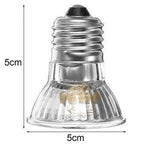 220V 25/50/75W UVA+UVB Reptile Lamp Bulb Turtle Basking UV Light Bulbs Heating Lamp Amphibians Lizards Temperature Controller