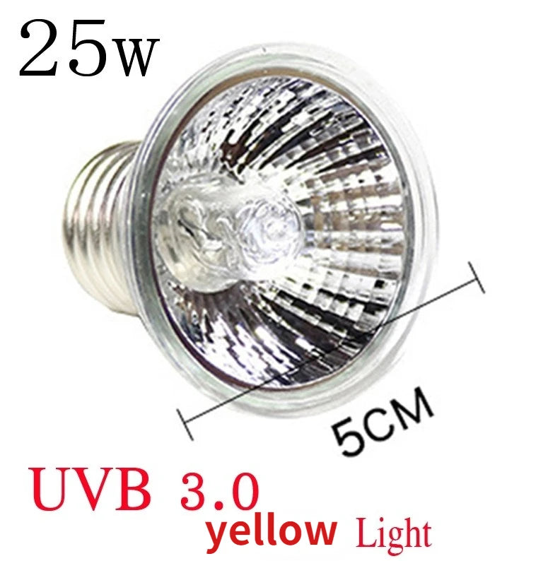 220V 25/50/75W UVA+UVB Reptile Lamp Bulb Turtle Basking UV Light Bulbs Heating Lamp Amphibians Lizards Temperature Controller