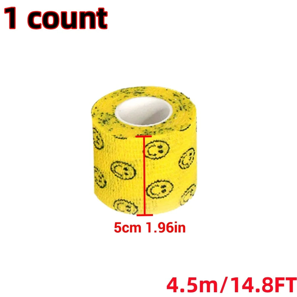 Pet Dog Cat Medical Breathable Elastic Bandage Non-woven Pet Self Adherent Wound Outdoor Retractable Sports Tape Dog Accessories