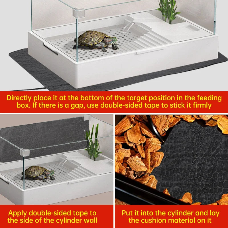 USB Electric Pet Heating Pad Reptile Warm Heater  Blanket Warm 3 Gear Adjustable Temperature Controller Incubator Mat Heated Pad