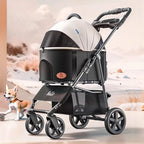 lightweight Pet stroller Portable Travel Pet Stroller Lightweight foldable cat and dog stroller Detachable pet carrier