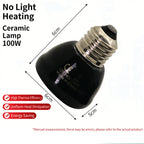 220V Ceramic Heated Incubation Lamp, Infrared Lamp, Infrared Light Bulb, Reptile Constant Temperature Lamp for Lizard Snake 1PC