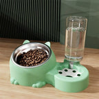 2-in-1 Automatic Pet Feeder Bowl (Detachable, Cage Hanging, Large Capacity)
