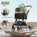 Separable Pet Stroller Pet Cart with Multifunctional Bag Separation Ultra Easy To Carry One Click Collection Cat Dog Stroller