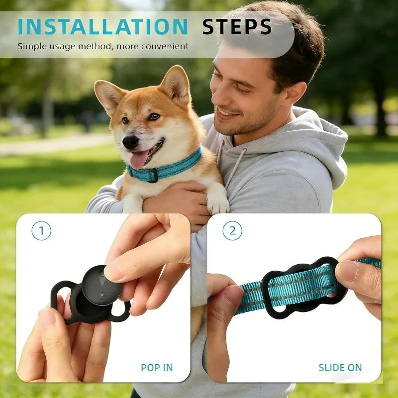 Smart Waterproof GPS Dog & Cat Tracker with Adjustable Collar - Real-Time Anti-Loss Location Monitor
