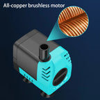 Fish Tank Water Pool Submersible Pump Circulation Filtration Pump Brushless Motor Ceramic Shaft Water Pump Flow Regulation