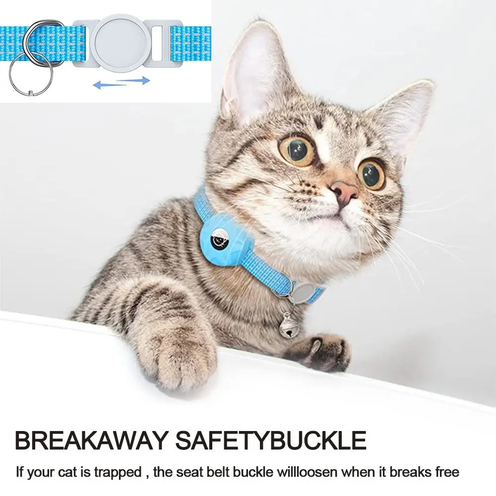 Adjustable AirTag Holder Collar for Cats & Dogs