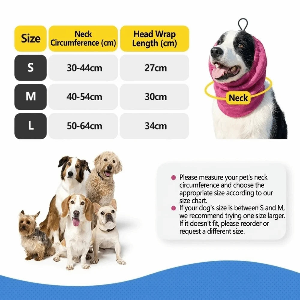 Pet Headgear Elastic Mesh Dog Cooling Head Cover Breathable Washable Pet Snood Quick Dry Adjustable Dog Cooling Bandanas Camping
