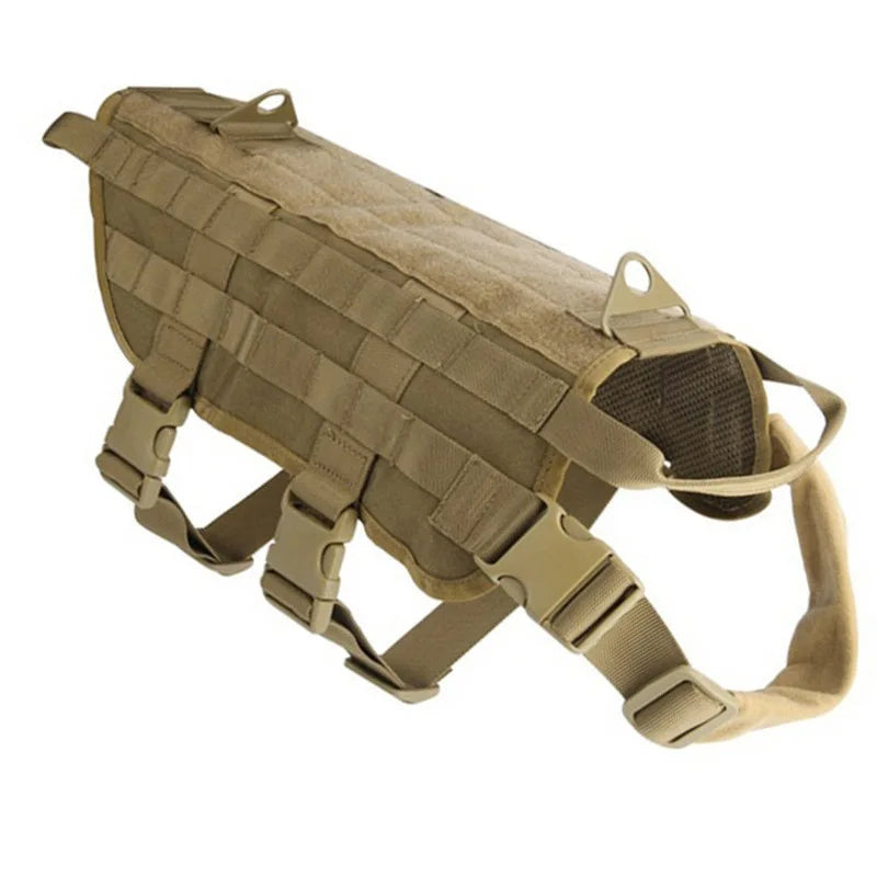 Tactical Camouflage Dog Vest Large Dog Outdoor Training Chest And Back Set Explosive Charge Leash Military Police Dog Equipment