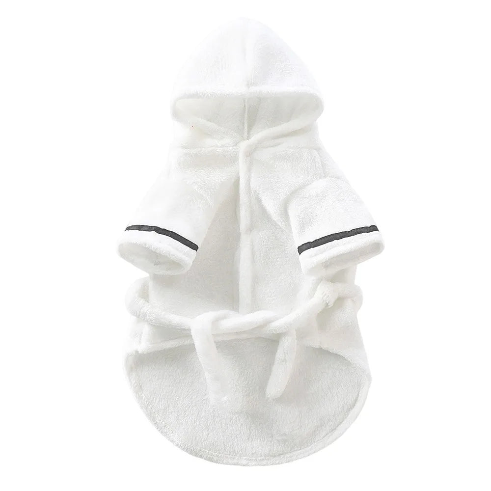 Cute Quick-drying Dog Bathrobe Soft Absorbent Puppy Robe Nightwear Pet Bathing Supplies Dog Towel for Small Large Dog