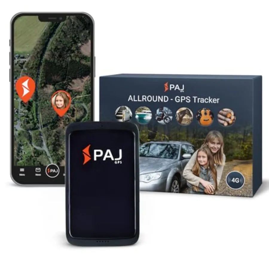 PAJ Allround Finder 4G GPS Tracker for Cars, Motorcycles & Seniors with SOS