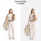 Outdoor Pet Stroller Travel Breathable Lightweight Puppy Stroller Convenient One-touch Folding for Cat Small Dog Aeroplane-ready