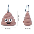 Pet Fecal Bag Dispenser Cat Dog Outdoor Pocket Hanging Buckle Portable Eco-friendly Biodegradable Pet Garbage Bag Pet Supplies
