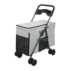 Portable Pet strollers for medium and large dogs cats foldable Outdoor pet travel cart