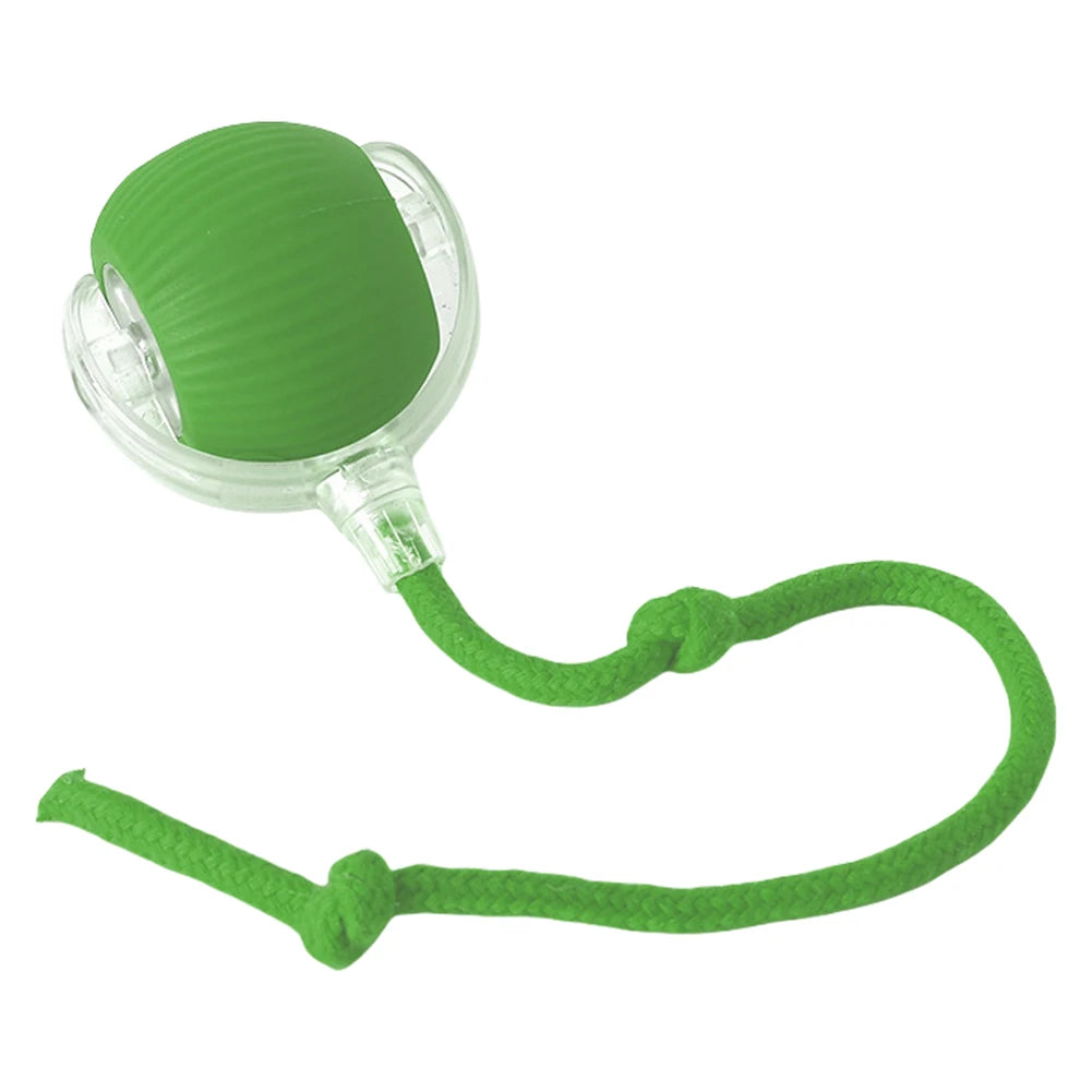 Auto Bouncing Ball Cat Toy with Rope — Type-C Rechargeable Motion-Activated 3-Mode Interactive Toy