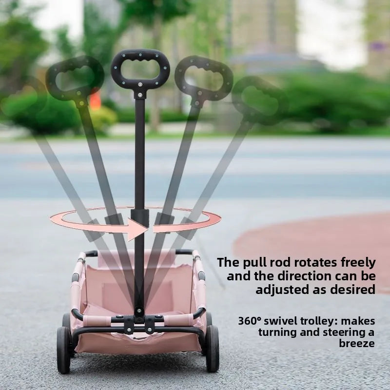 Small Pet Stroller Cats Dogs Lightweight Foldable Outdoor Stroller for Dog Pet Stroller Pet Trolley Trolley Bag for Pet