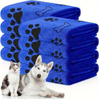 1/3pcs Quick-Dry Superabsorbent Microfiber Dog Towel- Fast-Drying,Soft & Durable with Paw Print & Bone Pattern for All Dog Sizes