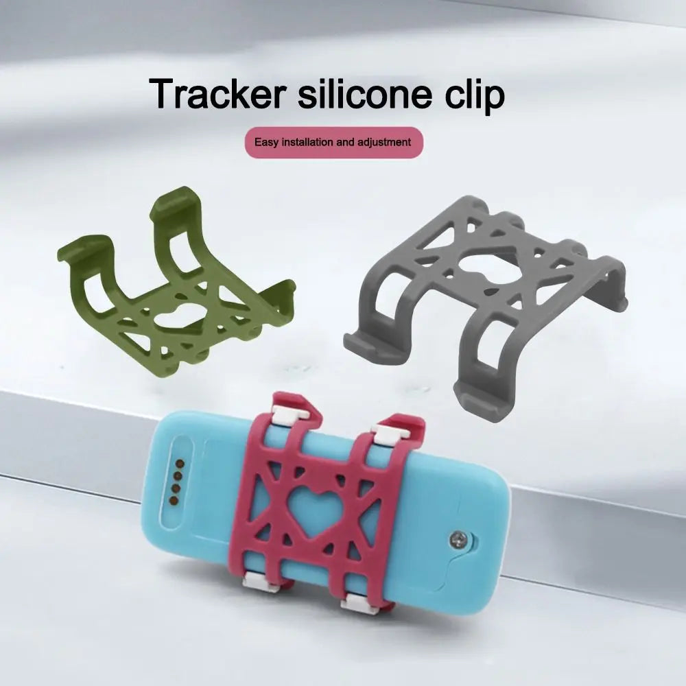 Anti-Slip Silicone Positioner Clips for TK911SA Pet GPS Tracker - Easy-Install Multi-Color Accessory Set