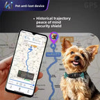 Real-Time GPS Pet Tracker Collar with Geo-Fence & 30-Day Battery