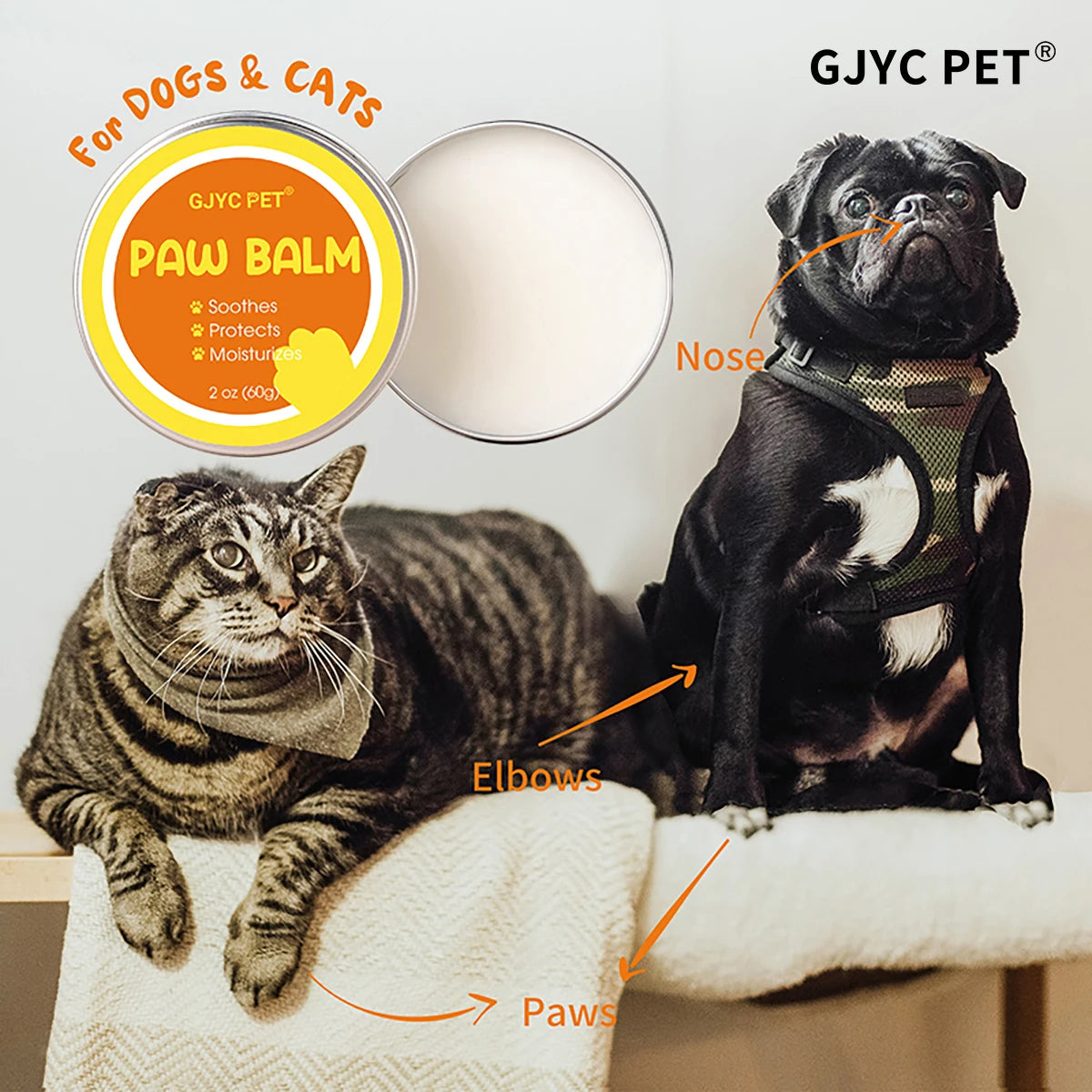 Pet Paw Balm Dog Paw Cream Cats Dogs Paw Protector Cream Pet Feet Moisturizer Pet Crack Feet Repair Pet Accessories