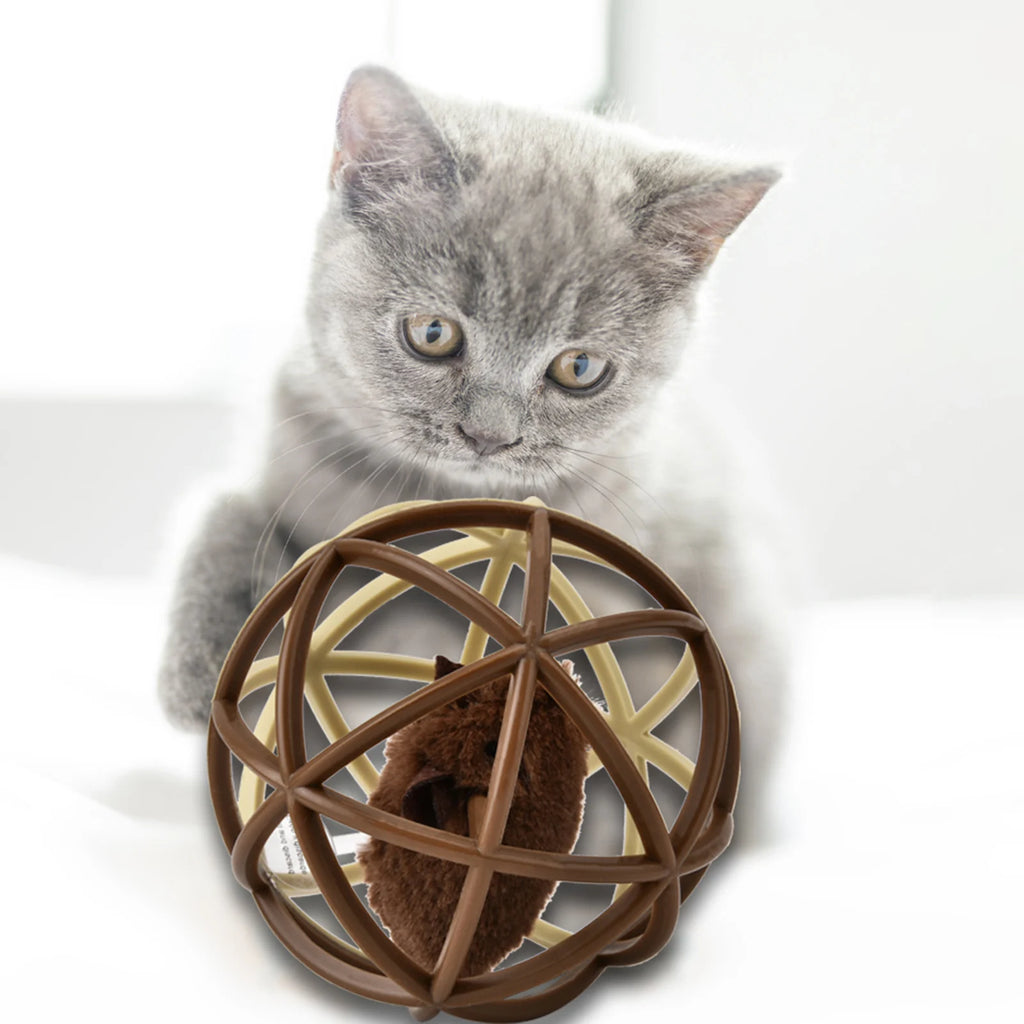 Sisal Ball Prisoner Mouse Puzzle Cat Toy — Funny Molar & Claw Grinding Play Ball