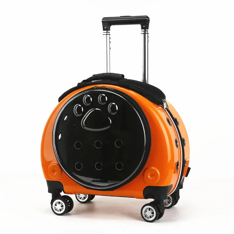 Pet Luggage Transparent Space Capsule Multi-purpose Backpack Cat Bag, Large Capacity Two Portable Small Dogs Outdoor Bag
