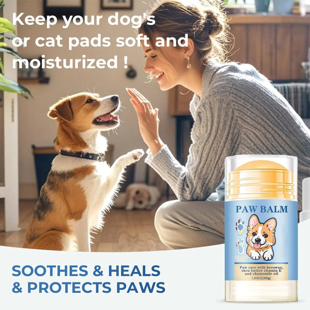 40g Dog Nose and Paw Balm Dog Paw Cream Cats Dogs Paw Protector Cream Pet Feet Moisturizer Pet Crack Feet Repair Pet Accessories